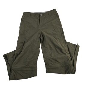 REI Boys Convertable Cargo Pants Zip Off Legs Olive Green Size Medium 10 12